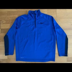Nike Therma-Fit 1/4 Zip Pullover Sweatshirt (blue)